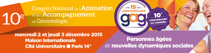 10ème Congrès National de l'Animation et de l'Accompagnement en Gérontologie